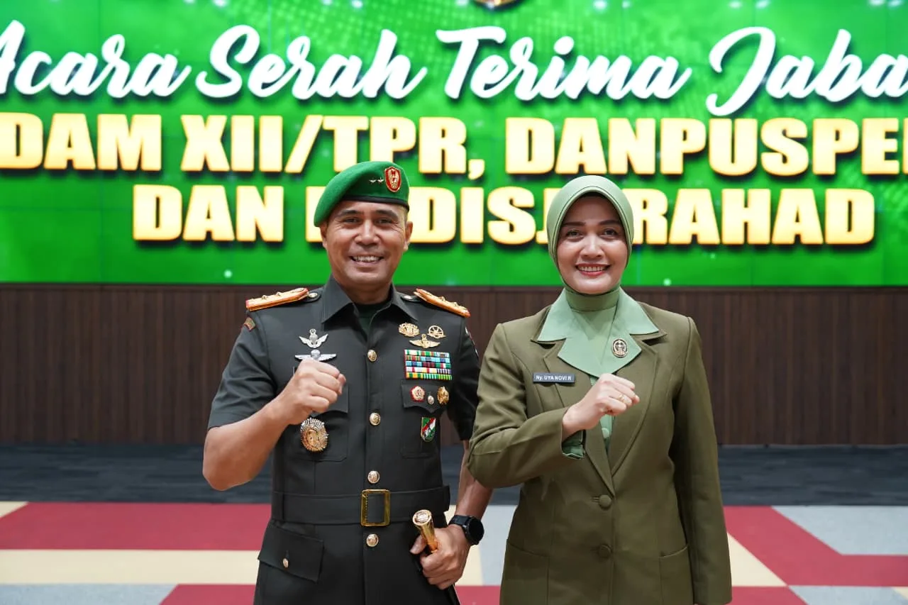 Estafet Kepemimpinan di Bumi Khatulistiwa: Mayjen TNI Novi Rubadi Sugito Resmi Jabat Pangdam XII/Tpr