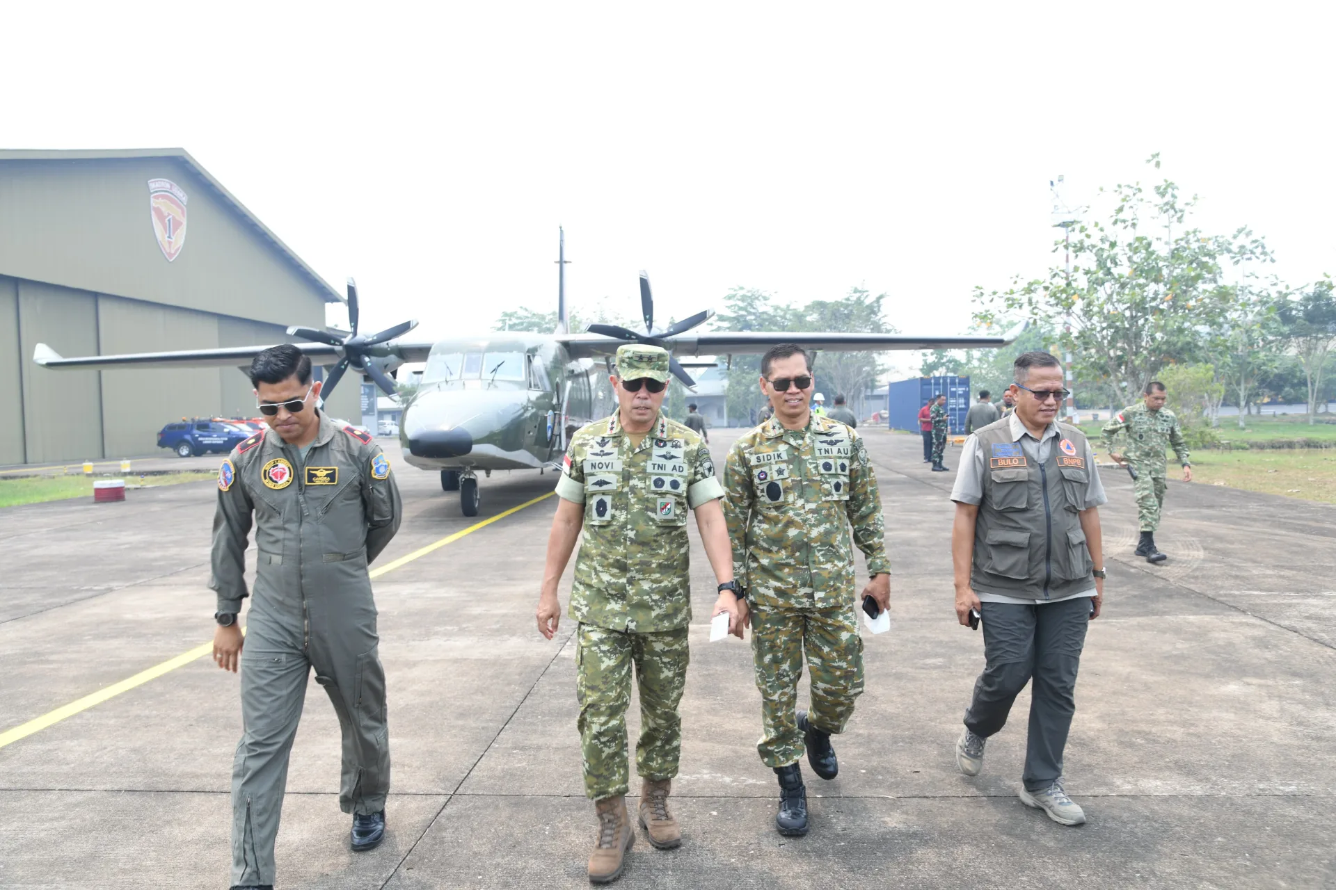 Pangdam XII/Tpr Cek Kesiapan Operasi Modifikasi Cuaca di Lanud Supadio