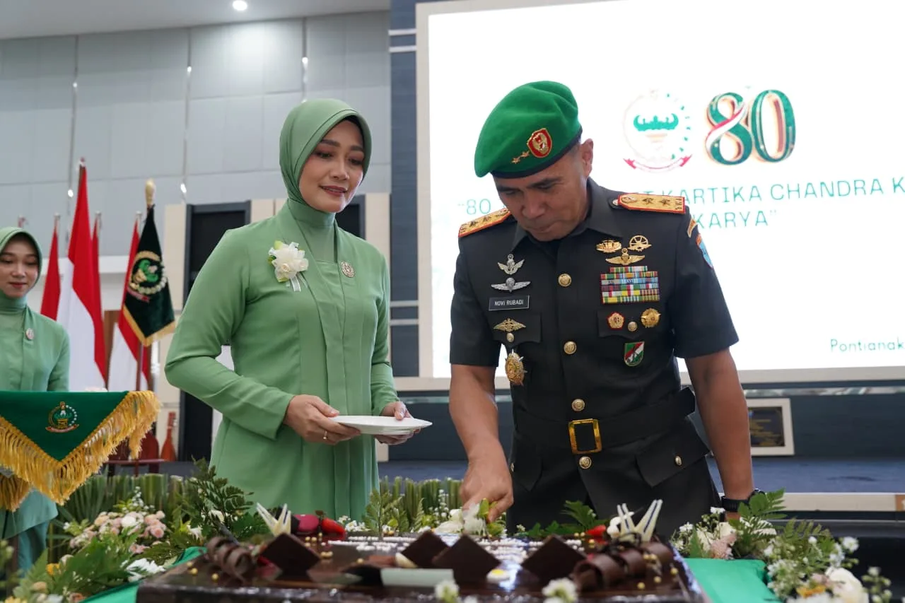 Pangdam XII/Tpr Hadiri Syukuran HUT ke-80 Persit KCK: Teruslah Menjadi Pendamping Terbaik
