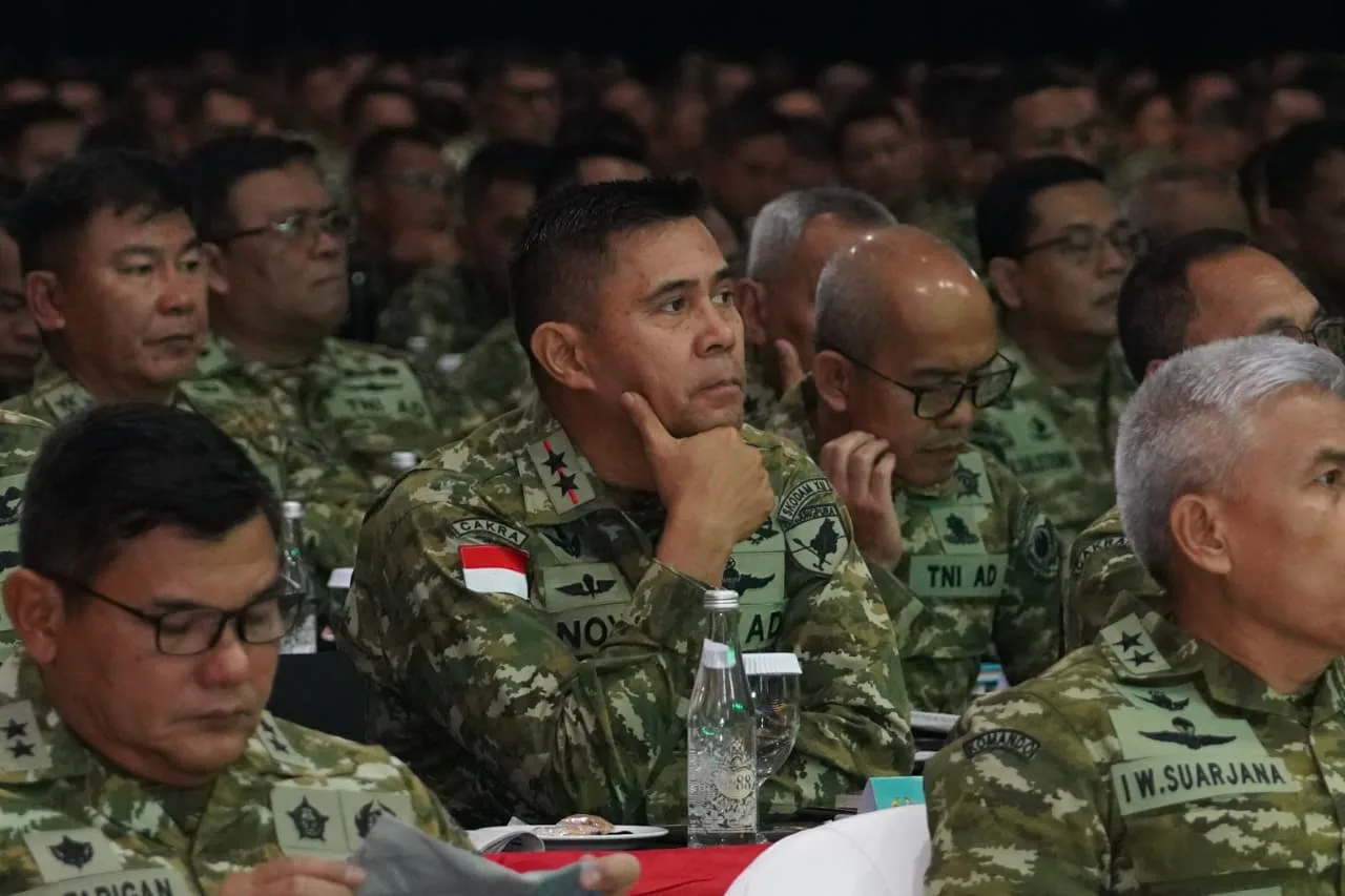 Pangdam XII/Tpr Simak Arahan Kasad di Rapim TNI AD 2026
