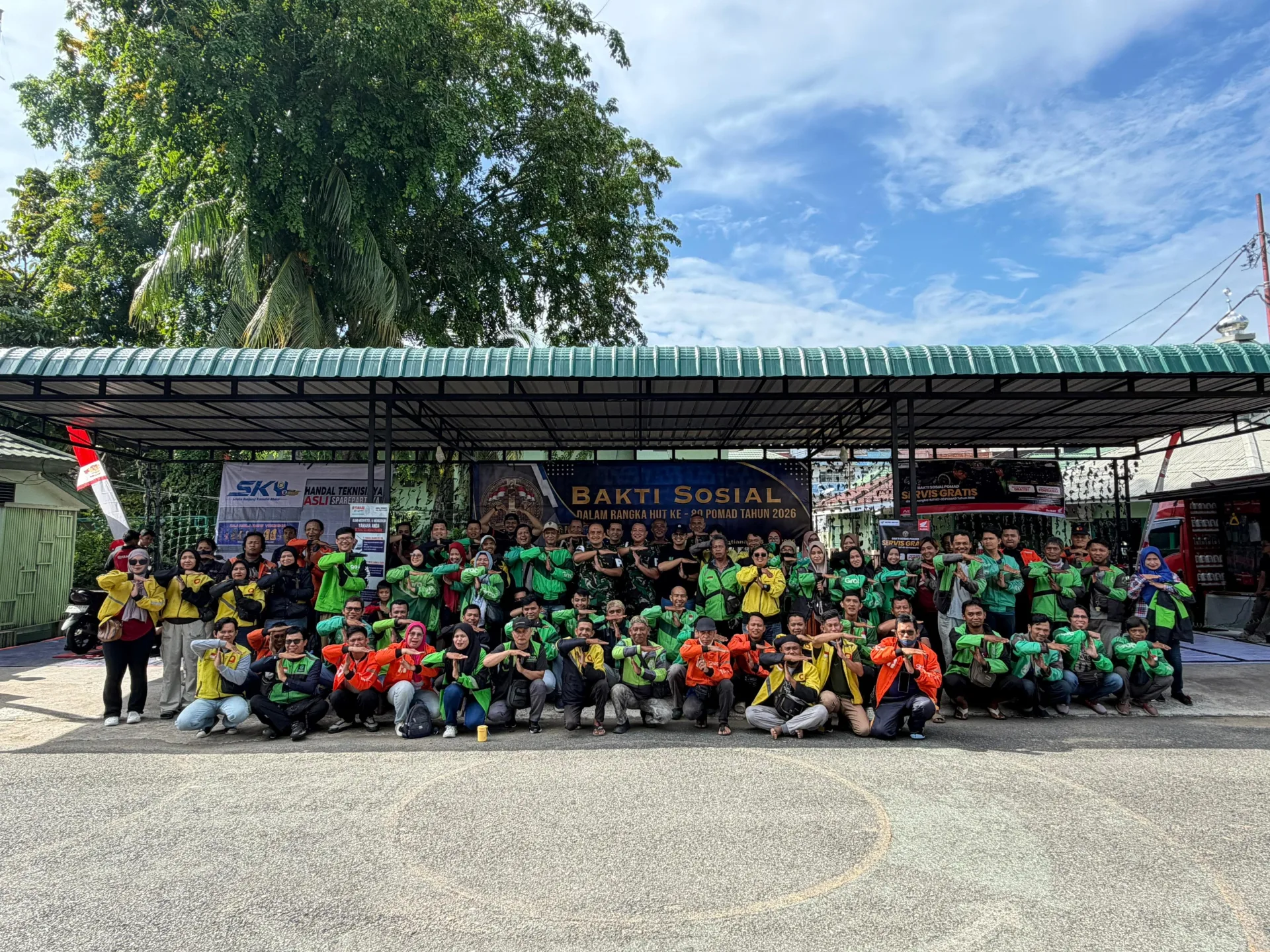 Pomdam XII/Tpr Gelar Servis Kendaraan Gratis untuk Ojek Online Sambut HUT ke-80 Pomad