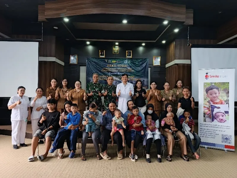 Wujudkan Senyum Baru Warga Bengkayang, Kodam XII/Tpr Gelar Baksos Operasi Bibir Sumbing Gratis