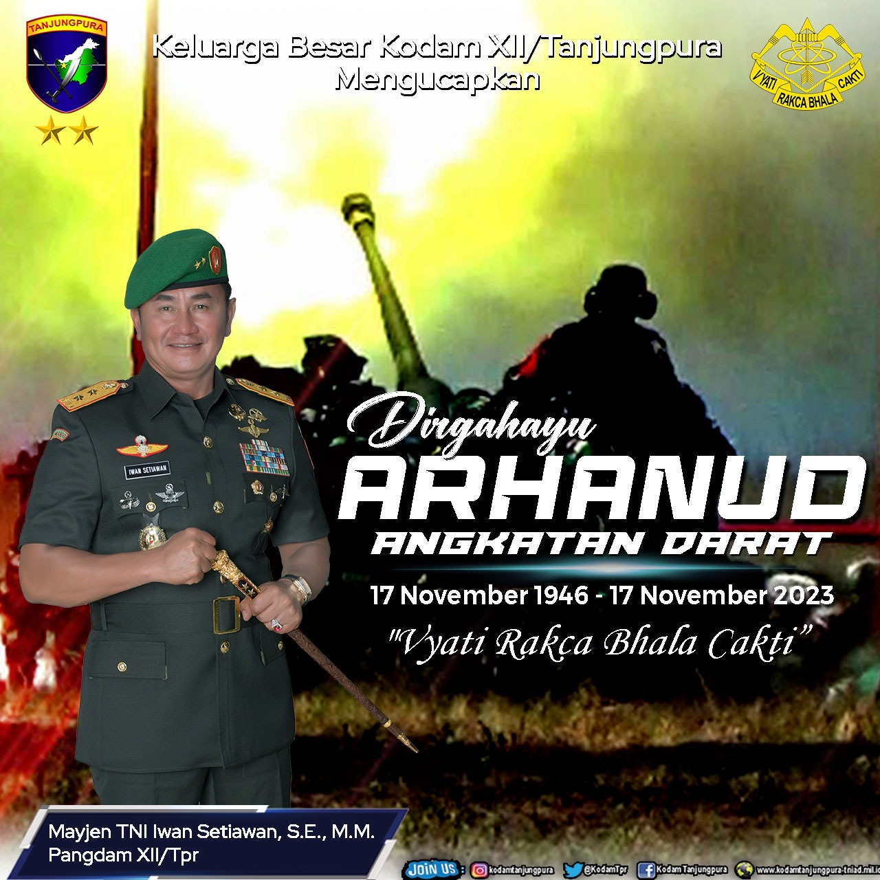 Dirgahayu Arhanud Angkatan Udara