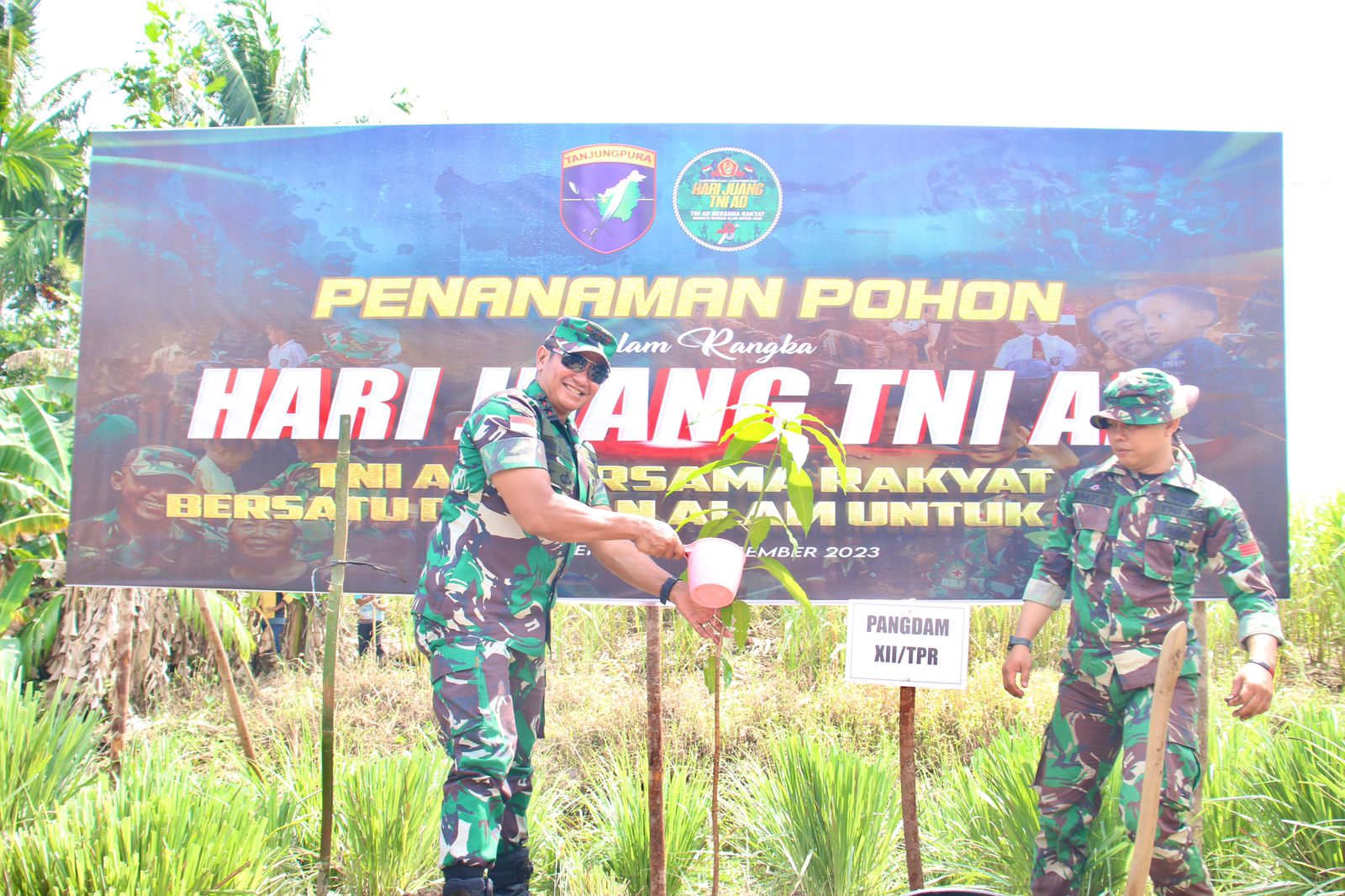 Hari Juang TNI AD, Pangdam XII/Tpr Pimpin Penanaman Pohon