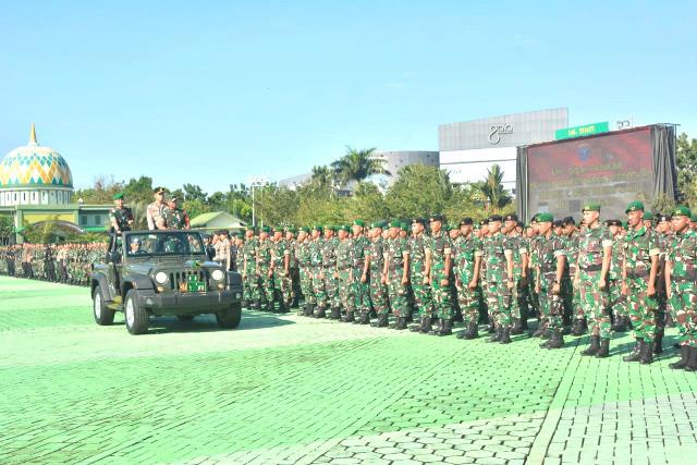 Pangdam Tanjungpura Pimpin Apel Gelar Pasukan PAM VVIP Kunjungan Kerja Wakil Presiden RI
