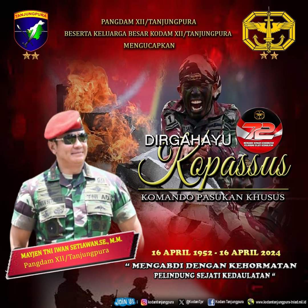 Dirgahayu Ke-72 Komando Pasukan Khusus