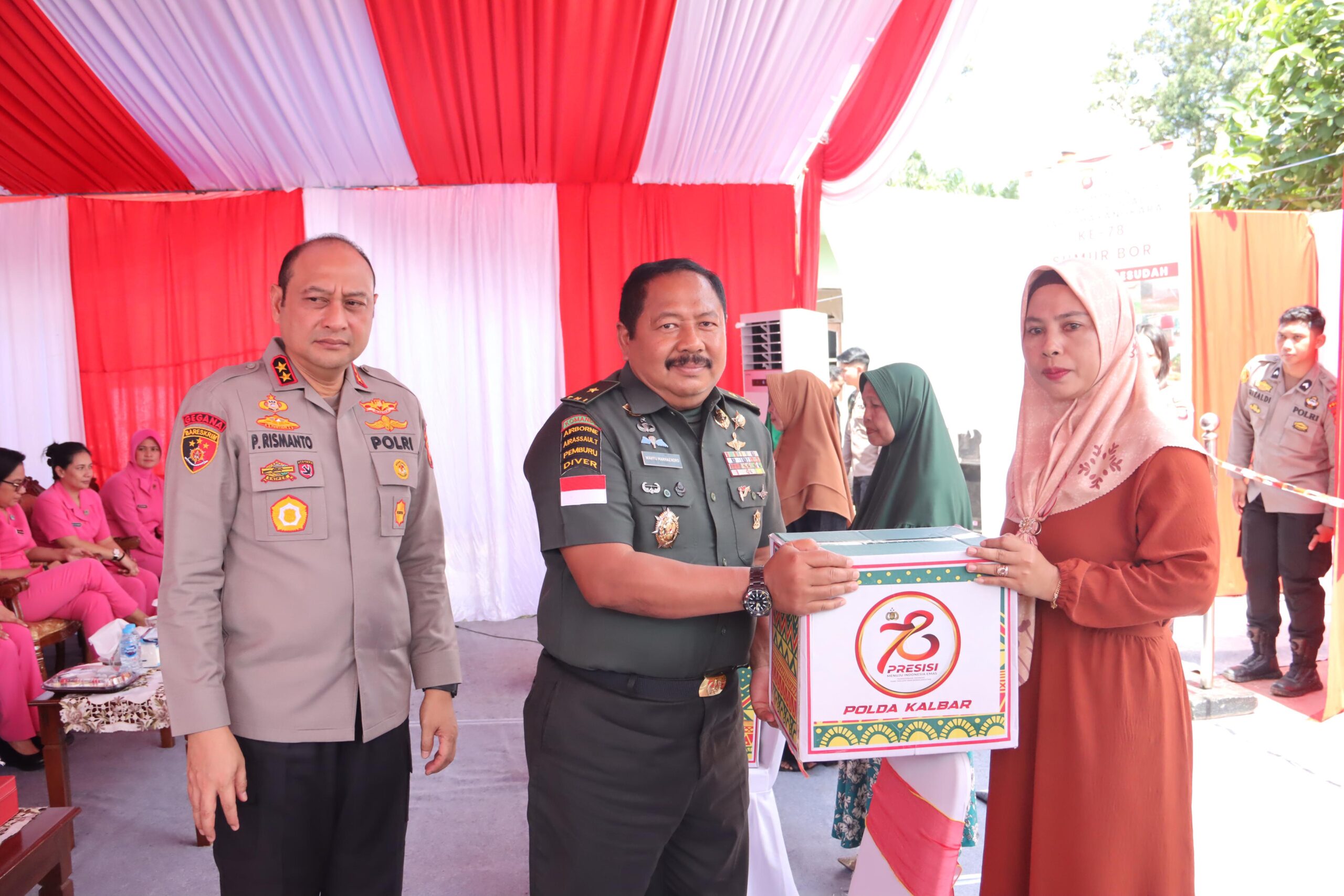 Kapoksahli Pangdam XII/Tpr Hadiri Baksos dan Bansos Polda Kalbar Dalam Rangka HUT ke-78 Bhayangkara