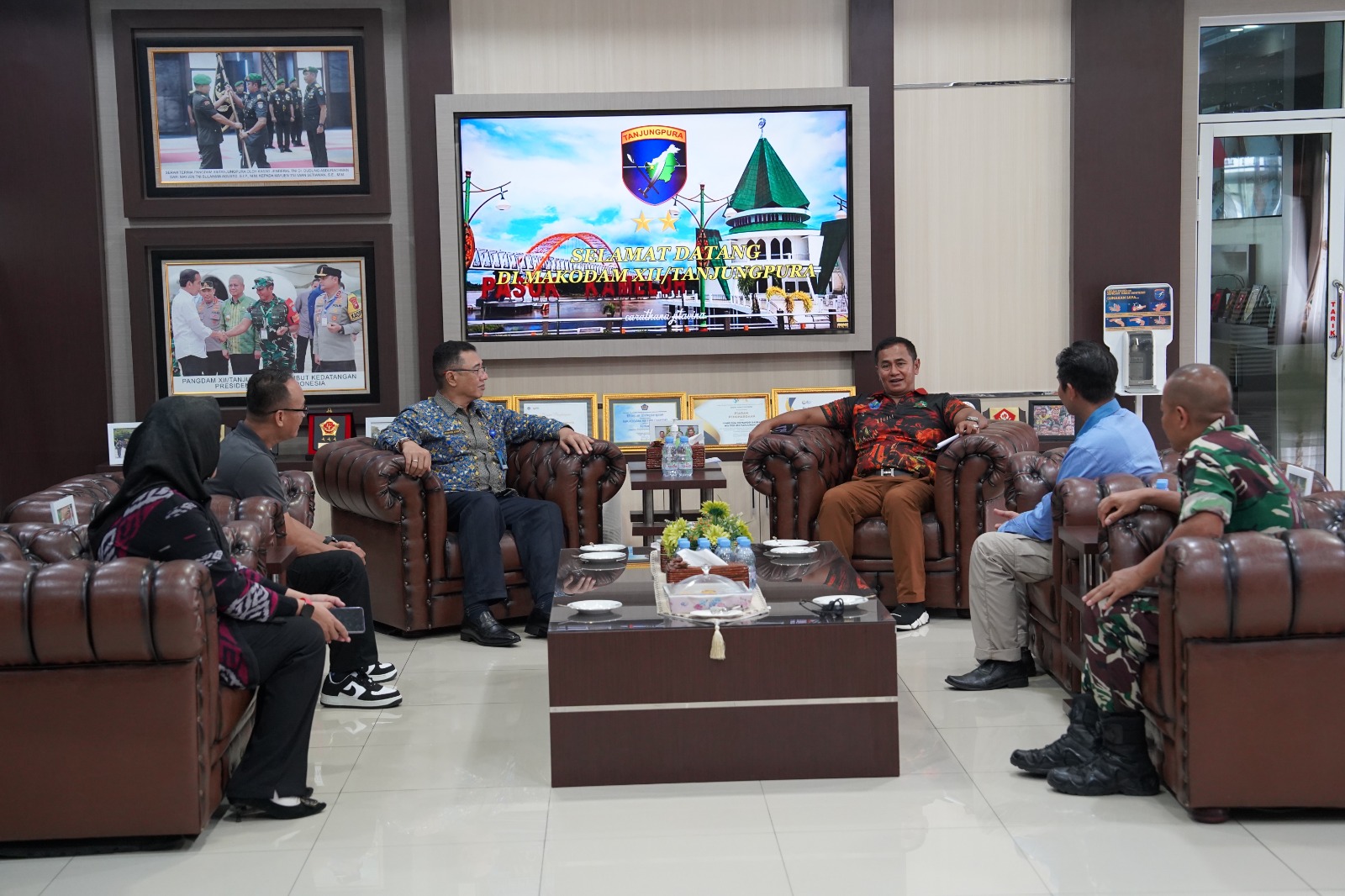 Pangdam Tanjungpura Terima Kunjungan Silaturahmi Kepala LPP RRI Pontianak dan Ketua PWI Kalbar