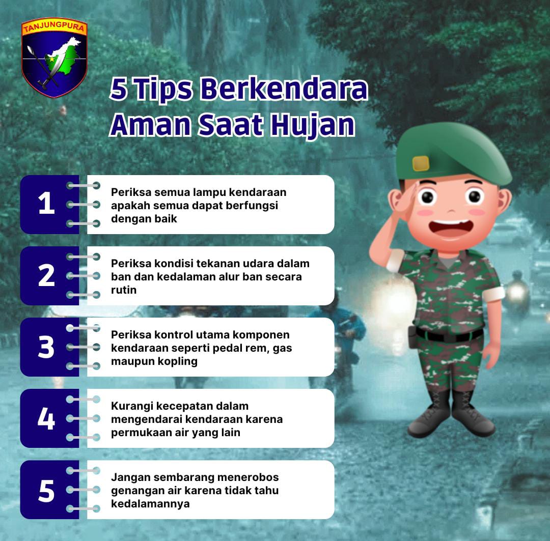 5 Tips Berkendara Aman Saat Hujan