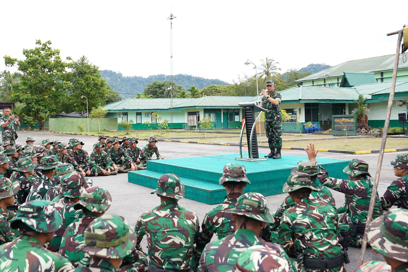 Kodam XII/Tpr Siagakan Satu Kompi Yonzipur 6/SD untuk Percepatan Penanggulangan Bencana di Aceh Utara