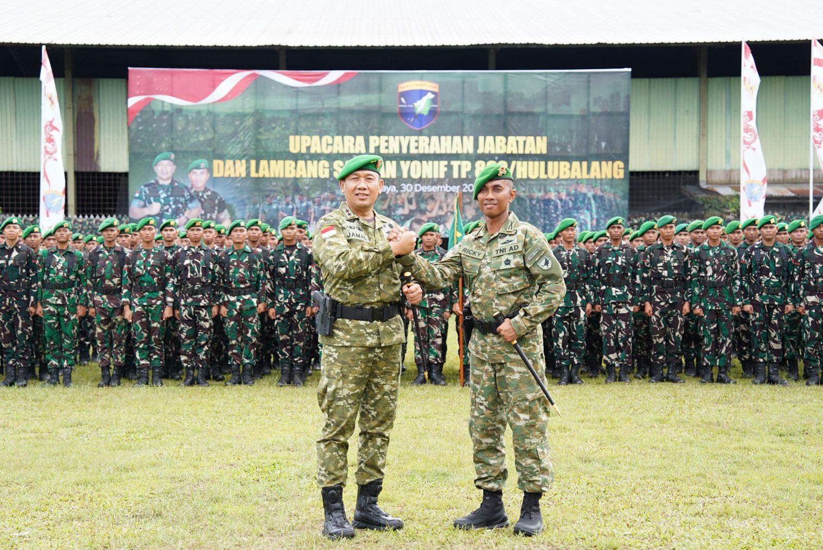 Serahkan Jabatan Danyonif TP 882/HB, Pangdam XII/Tpr Harapkan Jadi Batalyon “Mandiri” dan Penggerak Ekonomi