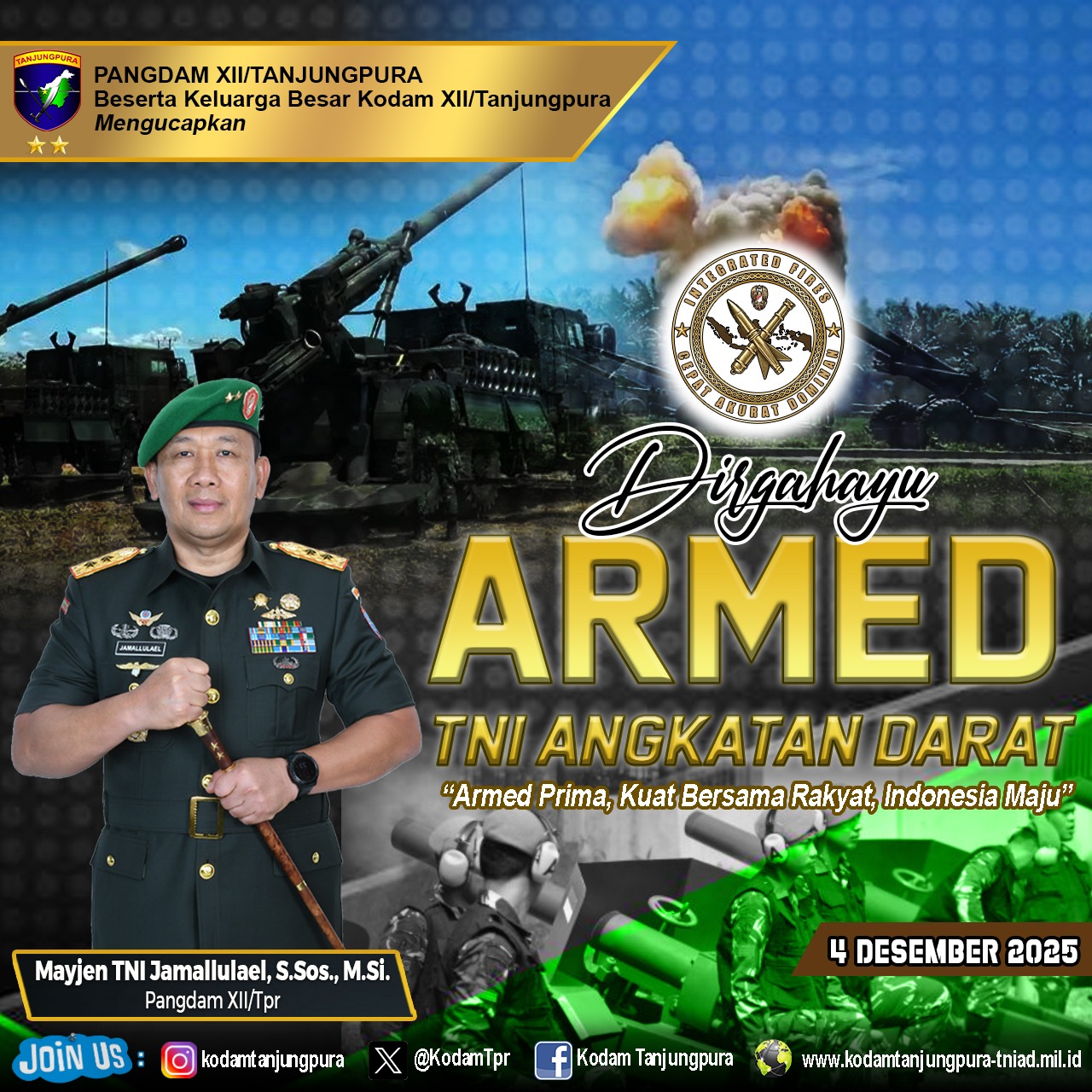 Dirgahayu Armed TNI Angkatan Darat