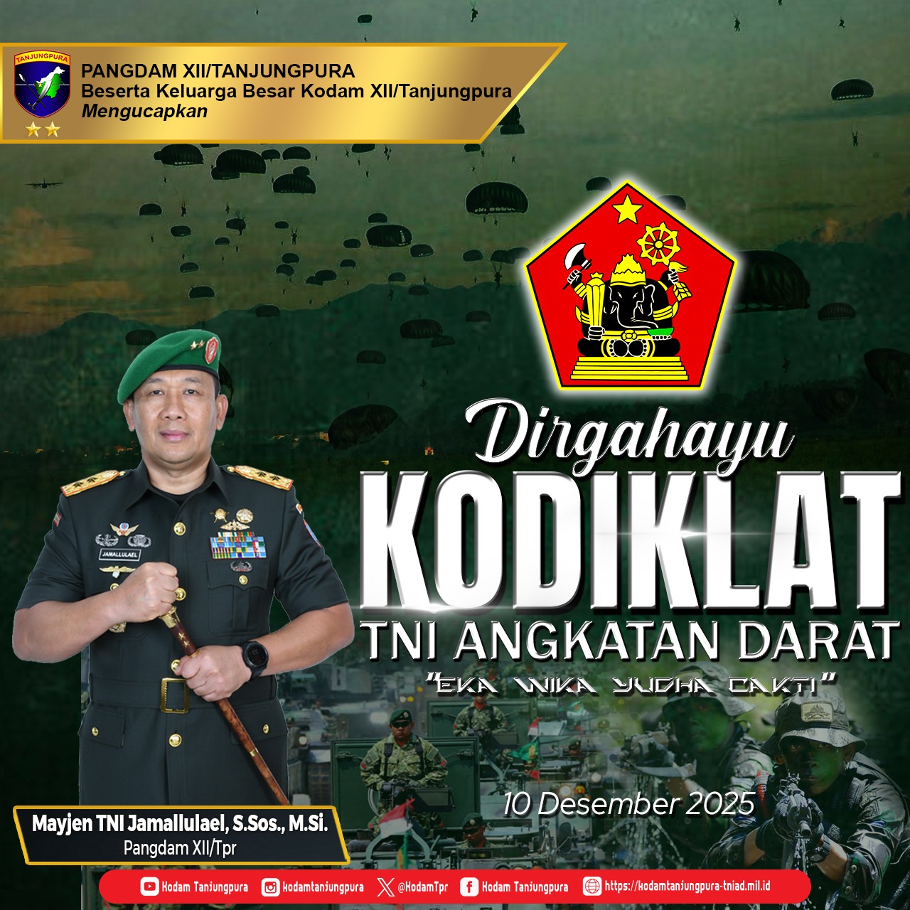 Dirgahayu Kodiklat TNI Angkatan Darat