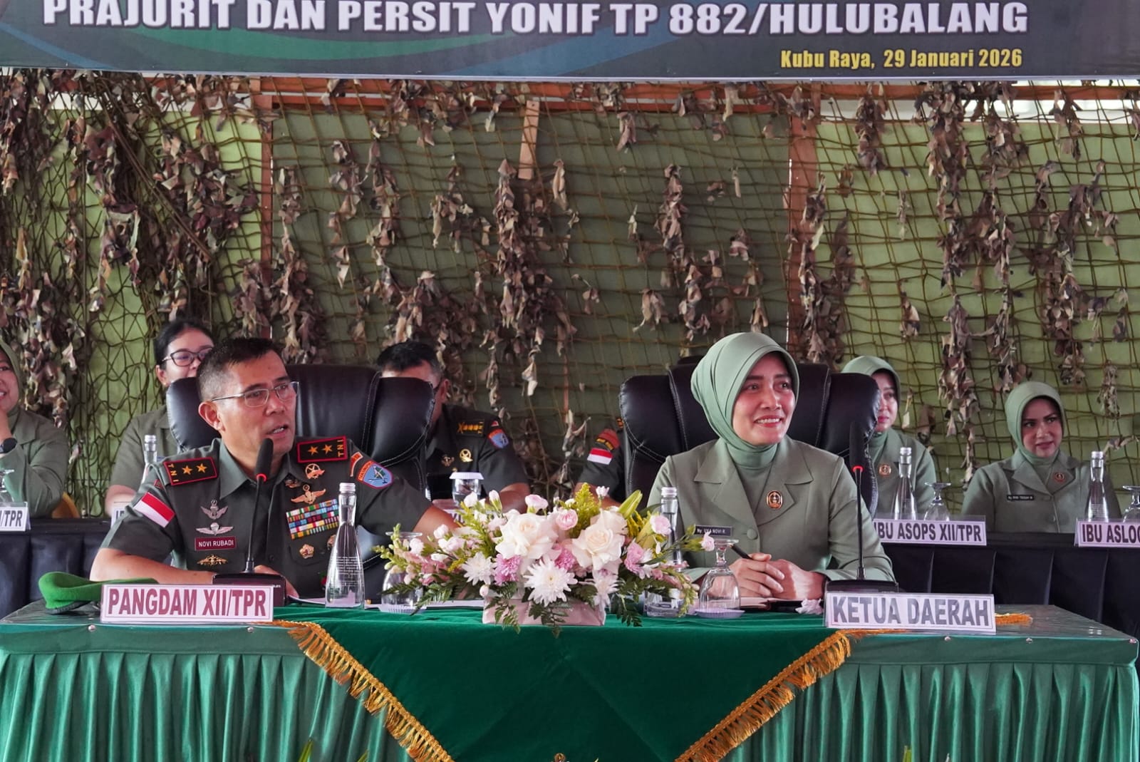Tinjau Yonif TP 882/Hulubalang, Pangdam XII/Tpr: Kemampuan Dasar Prajurit Mutlak Dikuasai