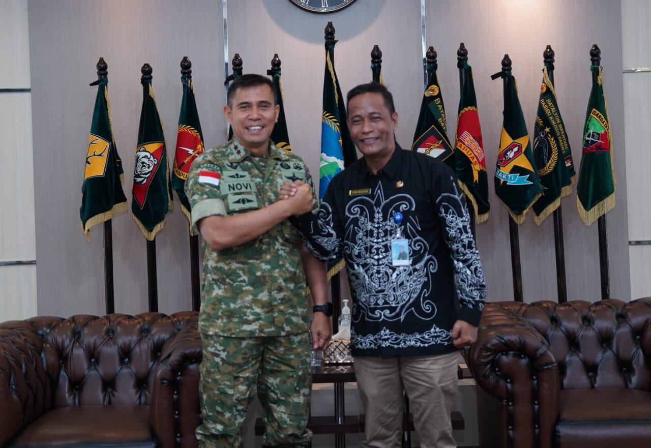 Perkuat Sinergi Informasi, Pangdam XII/Tpr Terima Kunjungan Kepala LPP RRI Pontianak