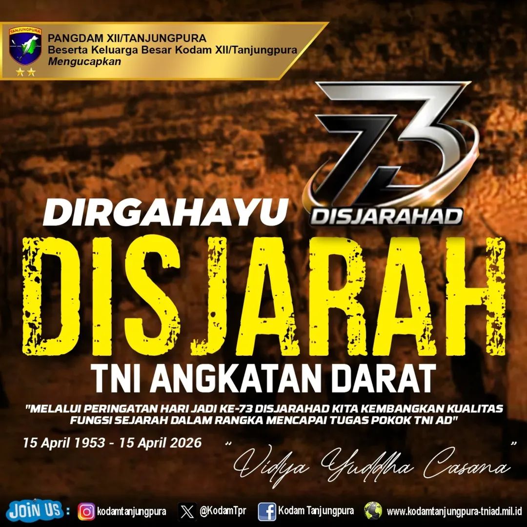 Dirgahayu Dinas Sejarah TNI Angkatan Darat