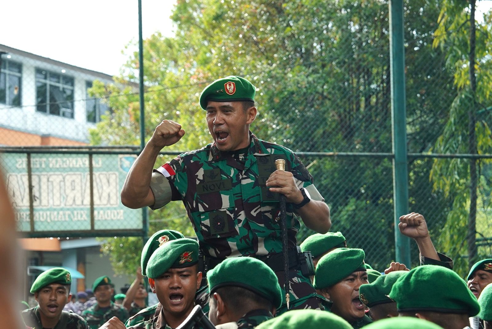 Pangdam XII/Tpr Lepas Satgas Yonif 645/Gty untuk Latihan Pratugas Operasi