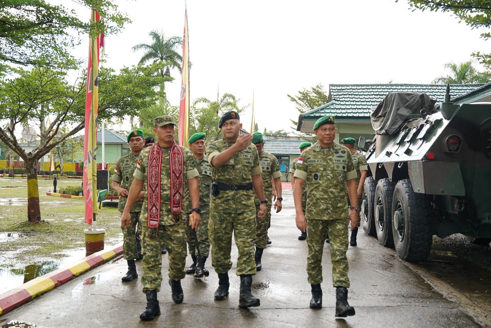 Pangdam XII/Tpr Tinjau Kesiapan Tempur Kompi Kavaleri 12/Macan Dahan Cakti