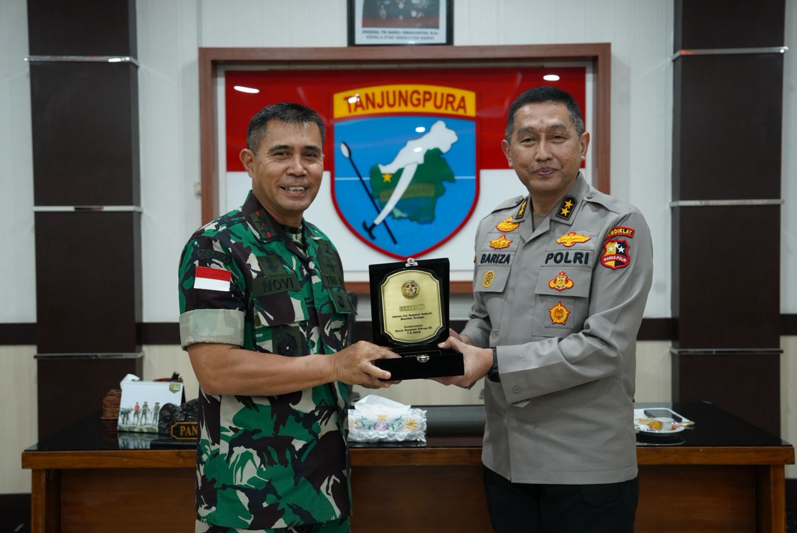 Perkuat Sinergitas, Pangdam XII/Tpr Terima Kunjungan PKDN Sespimti Polri Dikreg ke-35