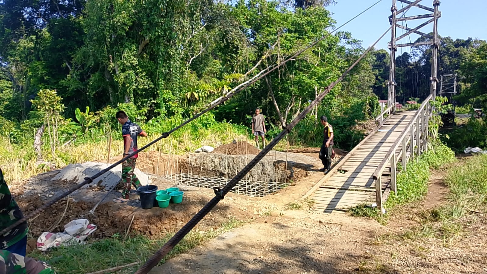 Sasar Daerah Terisolasi, Kodam XII/Tpr Bangun 4 Jembatan Perintis Garuda di Kalbar