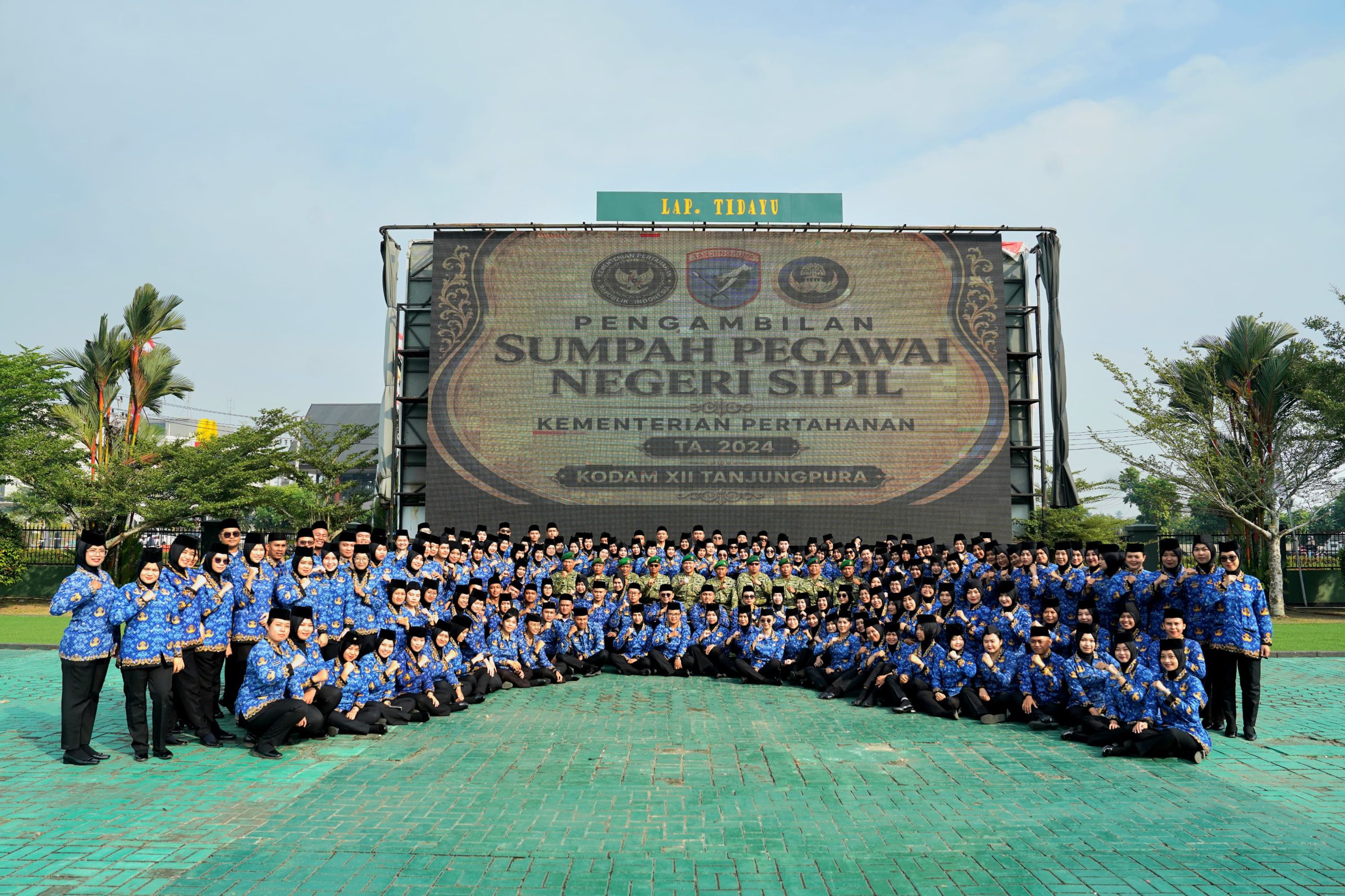 Pengambilan Sumpah PNS Kemhan, Pangdam XII/Tpr: Pegang Teguh Integritas dan Hindari Pelanggaran